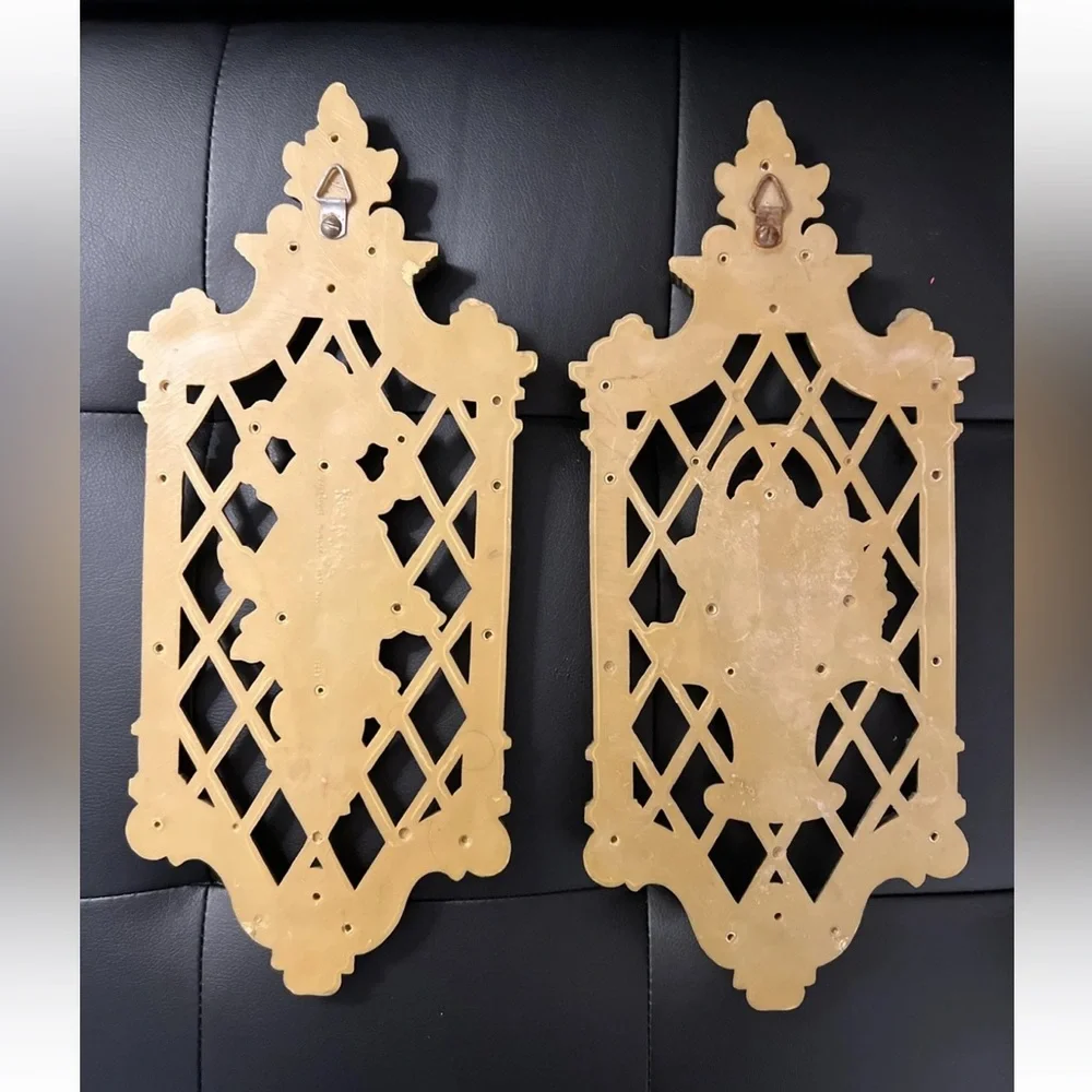 Set of Two Vintage DART INDUSTRIES Gold Wall Decor
